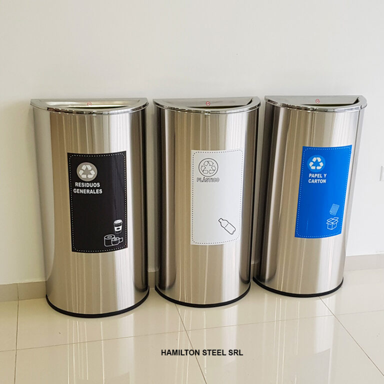 Tacho Media Luna Basura Reciclaje De Clinicas Hospitales HAMILTON