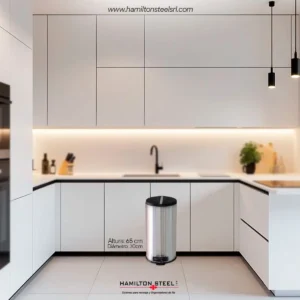 Tachos con pedal de 30 Litros de acero inoxidable de Hamilton Steel SRL.