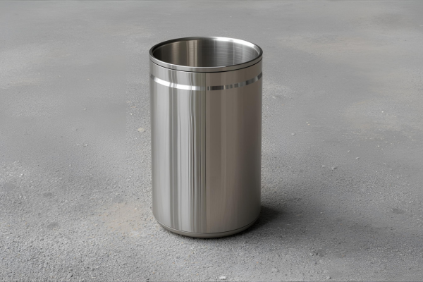 Cesto de basura de acero inoxidable