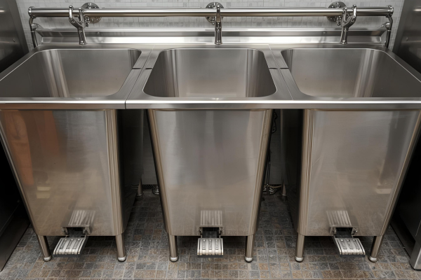 Tachos de acero inoxidable con pedal