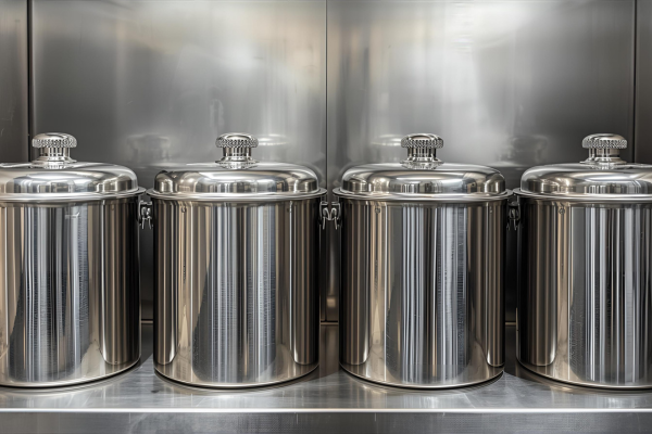 Contenedores de acero inoxidable