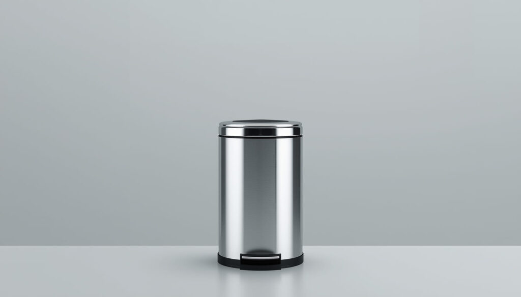 tacho de basura acero inoxidable