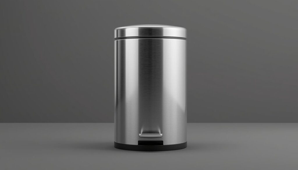 tachos de acero inoxidable con pedal