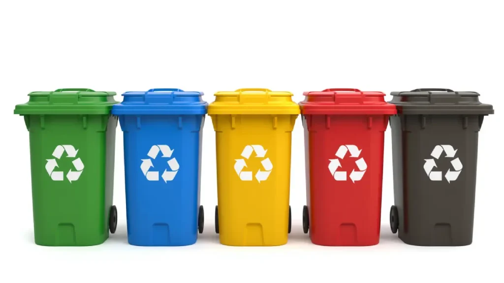 color de los tachos de basura