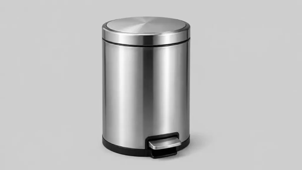 tacho de basura de acero