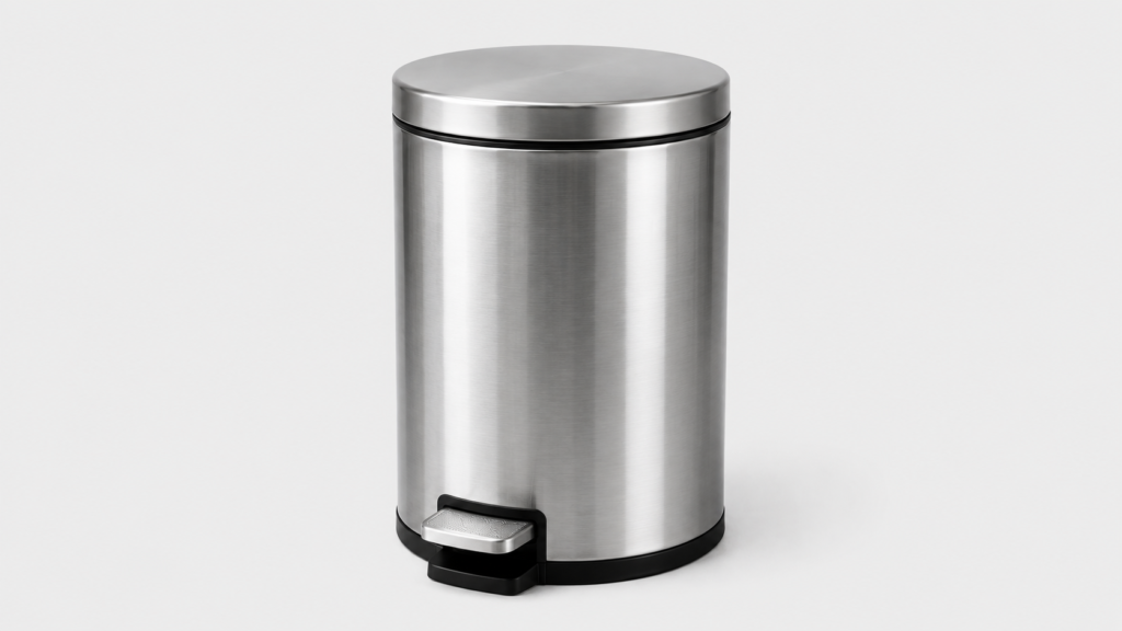 tacho de basura acero