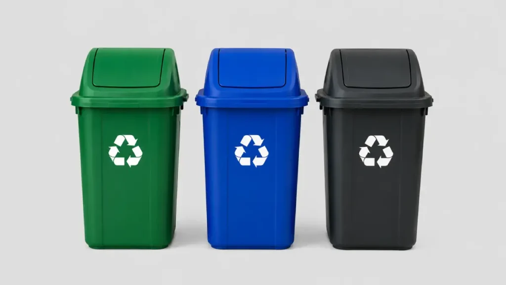 tachos de basura colores