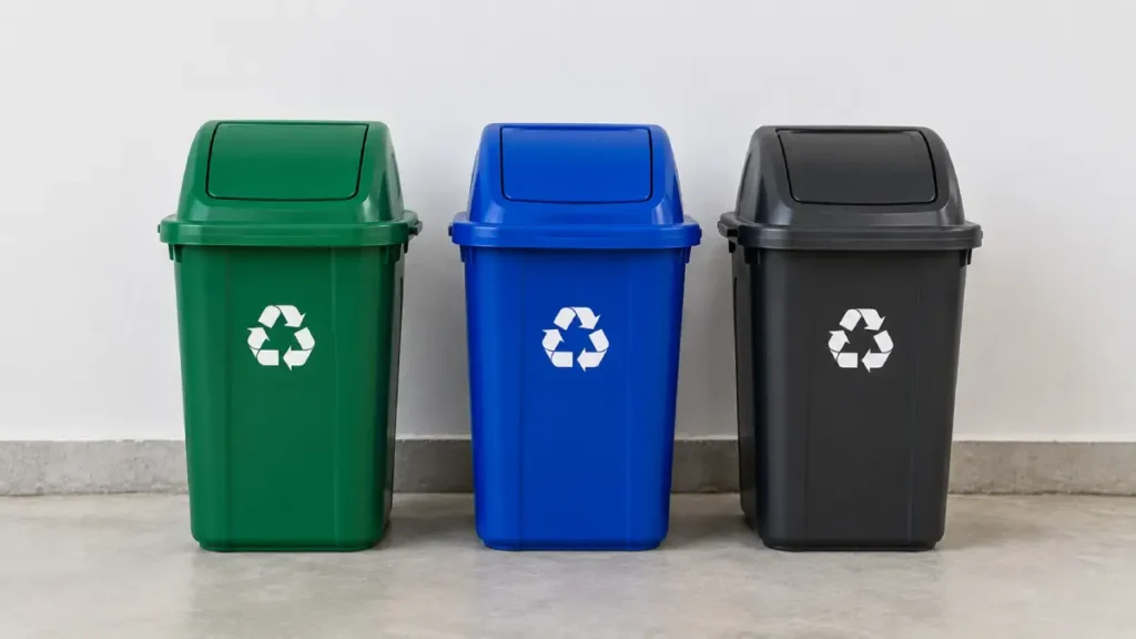 tachos de basura colores
